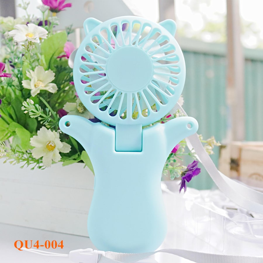 Quạt nhựa mini hình mèo QU4-004
