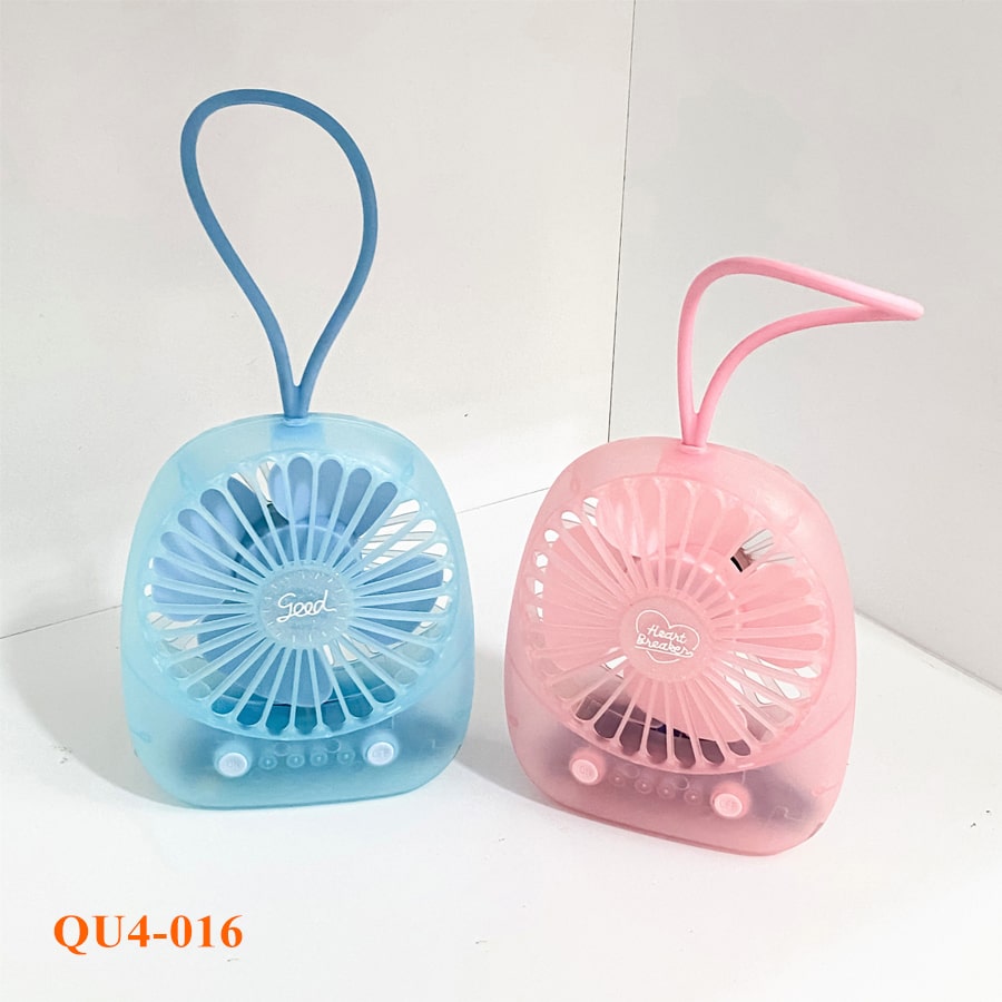 Quạt nhựa mini xanh, hồng QU4-017