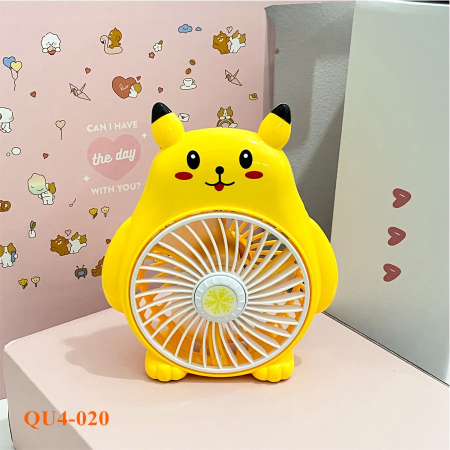 Quạt nhựa mini Pikachu QU4-020
