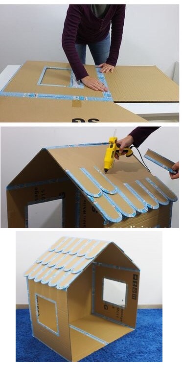 Cách làm nhà giấy handmade