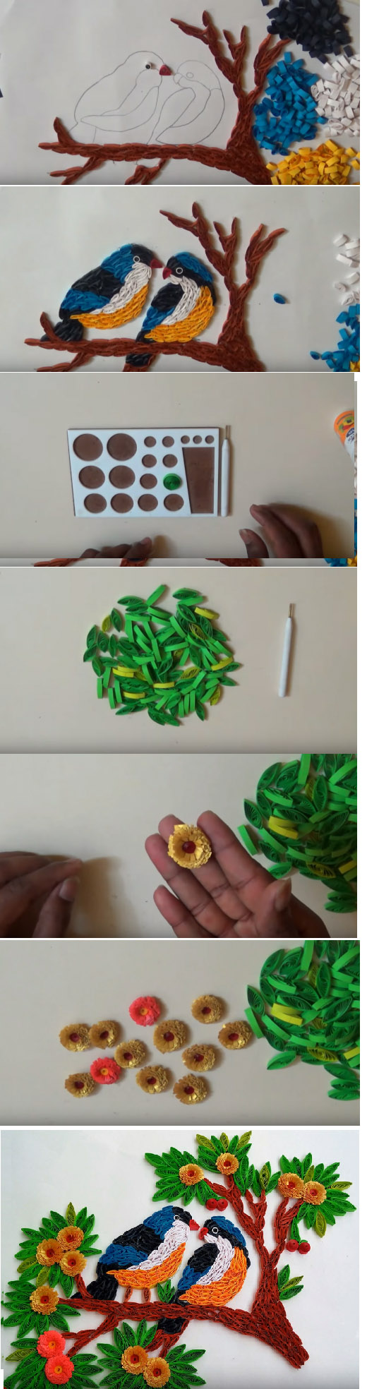 Cách làm tranh giấy handmade